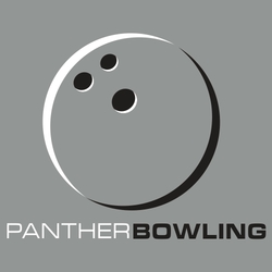 two color bowling tee shirt design with two color ball and lettering
