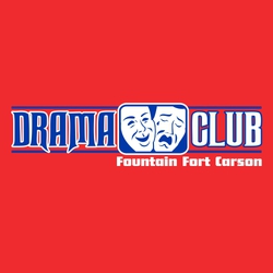 two color drama tee shirt design with drama mask in box between Drama and Club.