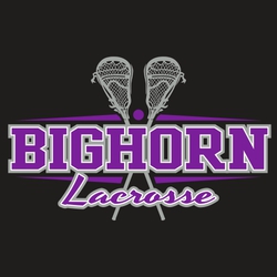 three color tee shirt design with crossed lacrosse sticks