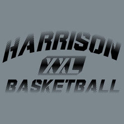 one color basketball tee shirt design with XXL and spiked stencil lettering effect