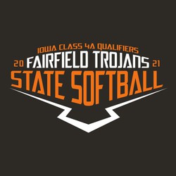 two color state softball tee shirt design with home plate and base paths