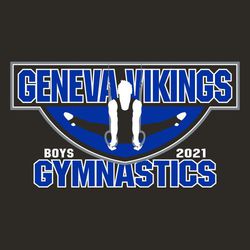 mens three color gymnastics tee shirt design with gymnast performing on rings