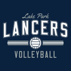 basic two color volleyball tee shirt design