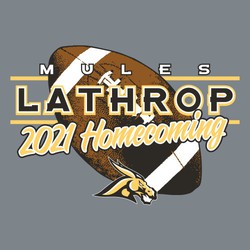 four color homecoming tee shirt design with football
