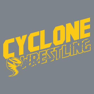 one color wrestling t-shirt design with mascot and diagonal lettering