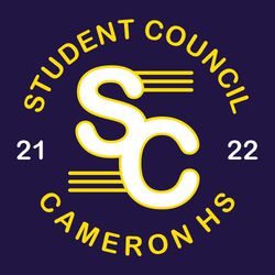 student council tee shirt design with interlocking "SC" inside circle text.