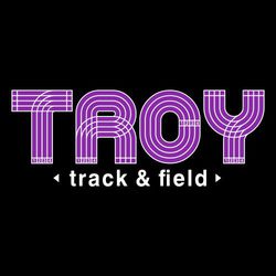 two color track tee shirt design.  School name in lettering with track lanes.  track and field at the bottom.