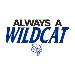 two color spirit wear t-shirt design.  "Always A" stack over large mascot name with mascot below lettering.