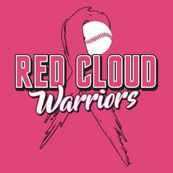 two color baseball fight against cancer t-shirt design with baseball in the top loop of cancer ribbon.