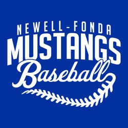 one color baseball t-shirt design.  Word Baseball in Script with tail that is baseball laces.   Arched school name and larger mascot name stacked at the top of design.