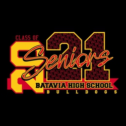 two color senior t-shirt design.  Year split with 20 rotated vertically on the left hand side.  They current year lager on the right hand side with year small as a pattern inside it. Seniors inscript