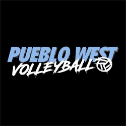 two color volleyball t-shirt design with team name in italicized test.  Word volleyball below that in brush text.  Volleyball on lower left in same brush style as text.