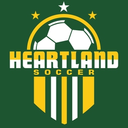 two color interactive soccer t-shirt design.  Half soccer ball at the top with stars above it. Large team name splits design with smaller word soccer under it.  five stripes below in alternating color