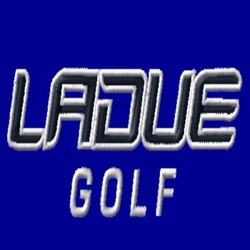 embroidery golf design with lettering only