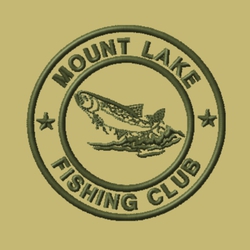 embroidery fishing design, fishing club