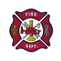 embroidery fire department design