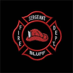 fire department embroidery design