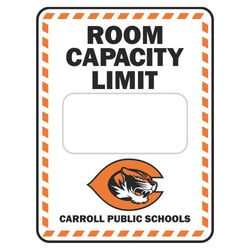 School Room Capacity Limit Sticker
