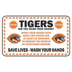 Hand washing safety sticker