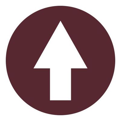 safety walking direction sticker