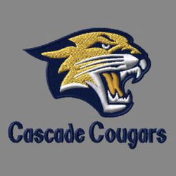 cougar or wildcat embroidery design