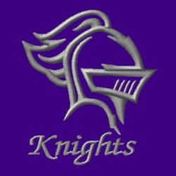 knight embroidery mascot.