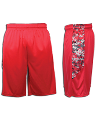 Performance Short with Digital Camouflage Side Panel