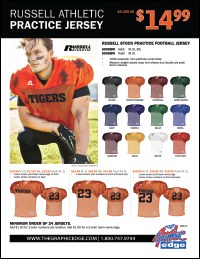 Russell Football Practice Jerseys - Team Pricing