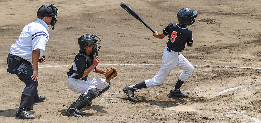 Travel Baseball Team in Action