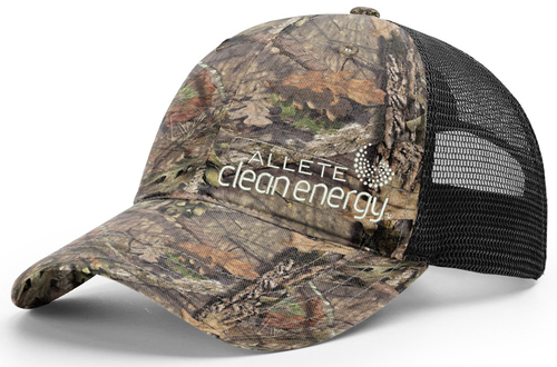 Custom Embroidered Richardson Garment Washed Camo Trucker Cap