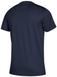 adidas Youth Clima Tech Tee back view in Navy