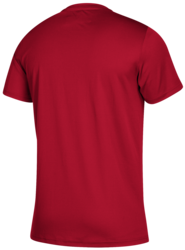 adidas Clima Tech Tee back view in Red