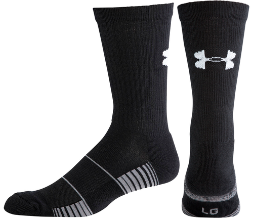 Under Armour Team Crew Sock in Black