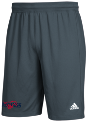 adidas Clima Tech Short front view in Onix with Screen Print Design