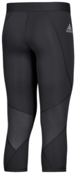 Adidas Alphaskin 3/4 Tight back view in Black