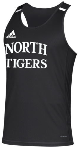 Adidas Team 19 Singlet front view in Black