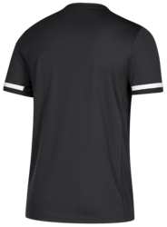 Adidas Team 19 Short Sleeve Jersey back view in Black