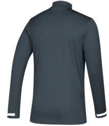 Adidas Team 19 Long Sleeve 1/4 Zip back view in Grey