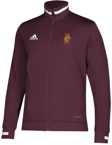 adidas Team 19 Track Jacket front view in Maroon