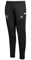 adidas Women's Team 19 Track Pant front view in Black