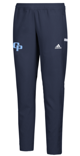 Adidas Team 19 Woven Pant front view in Navy