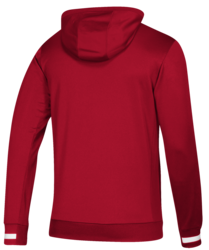 adidas Team 19 Hoody back view in Power Red