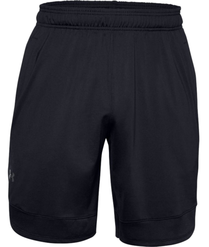 front view of Under Armour men's training stretch shorts