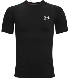 front view of under armour youth compression short sleeve tee