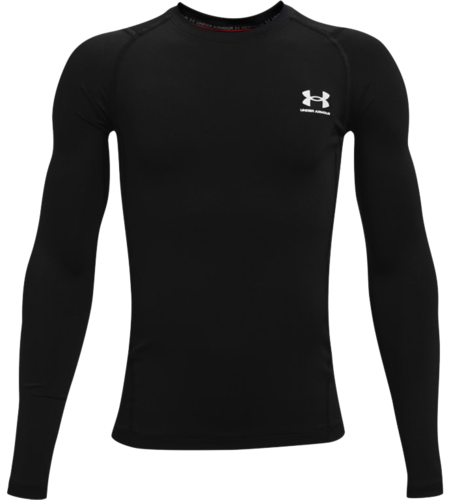 front view of under armour youth long sleeve compression tee