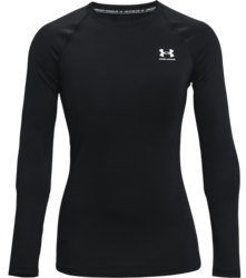 front view of under armour women's heatgear compression long sleeve tee