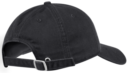 Adidas Adjustable Washed Slouch Cap back view in Black