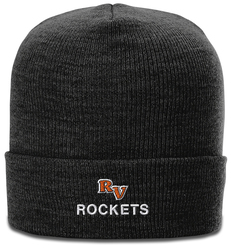 Richardson Heathered Knit Beanie With Cuff in Black