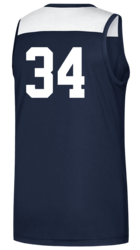 adidas Creator 365 Basketball Jersey back view in Navy