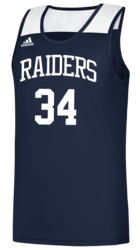 adidas Creator 365 Basketball Jersey with Screen Printed Team Name and Number